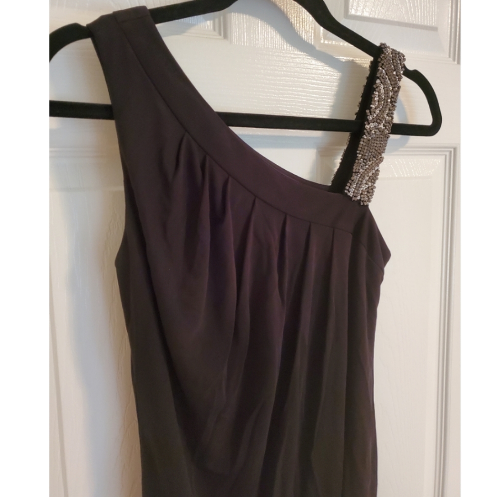DAVID MEISTER Evening Dress w/Embellished Shoulder
